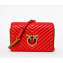 PINKO love click classic v quilt cl. RED