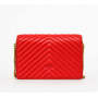 PINKO love click classic v quilt cl. RED