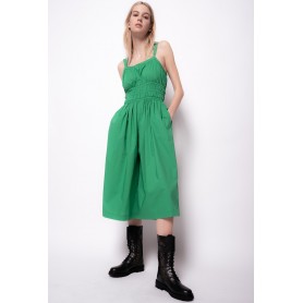 PINKO tuta FROSINONE in popeline di cotone GREEN