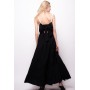 PINKO abito con maxy fiocco lungo in popeline RONCADELLE NERO