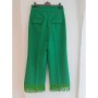 VICOLO pantalone frange VERDE