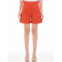 LIUJO shorts in cotone ROSSO GLAM