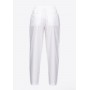 PINKO pantaloni in popeline con pences POZZUOLI WHITE