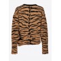 PINKO pullover NINFEO 2 stampa tigre CAMMELLO/NERO