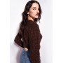 PINKO pullover MOJITO fluffy misto alpaca BROWN