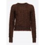 PINKO pullover MOJITO fluffy misto alpaca BROWN