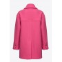 PINKO cappotto COLOMBE caban in panno lavato FUCHSIA