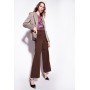 PINKO pantaloni PEI ampi stretch MARRONE