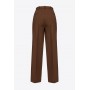 PINKO pantaloni PEI ampi stretch MARRONE