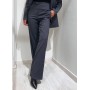 VICOLO pantalone palazzo strass all over GRIGIO