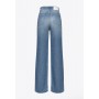 PINKO denim WILMA WIDE LEG. fluido a vita alta BLU CHIARO