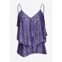 PINKO top TOSATO paillettes riga PURPLE