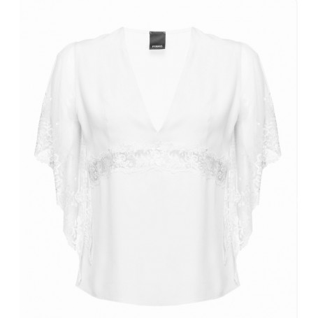 PINKO blusa TAMA top WHITE