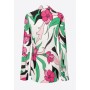 PINKO camicia CRUCIALE lunga stampa fiori