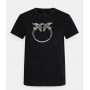 PINKO t-shirt QUENTIN 3 con logo NERO