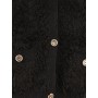 PINKO cardigan PECORA misto lana effetto frange NERO