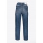 PINKO jeans MADDIE SASH MOM FIT con fusciacca BLUE