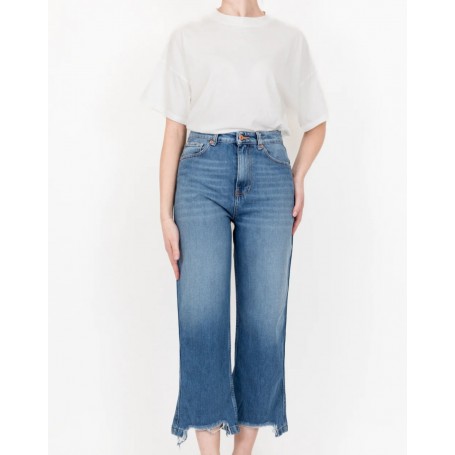 VICOLO jeans KATE sfrangiato BLUE MEDIO