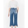 VICOLO jeans KATE sfrangiato BLUE MEDIO