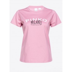 PINKO t-shirt BUSSOLOTTO Cities PINK