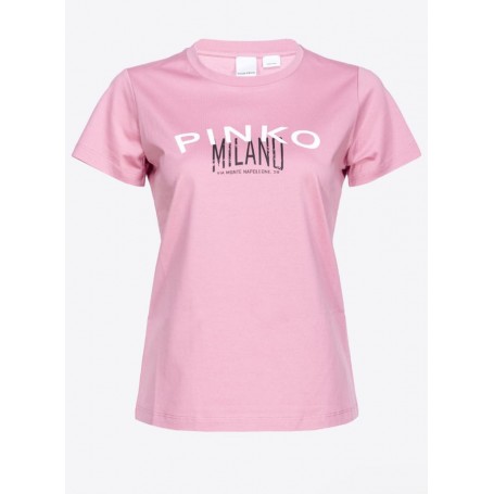 PINKO t-shirt BUSSOLOTTO Cities PINK