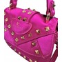 LA CARRIE mini borsa Thunder con borchie FUXIA