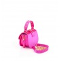 LA CARRIE mini borsa Thunder con borchie FUXIA