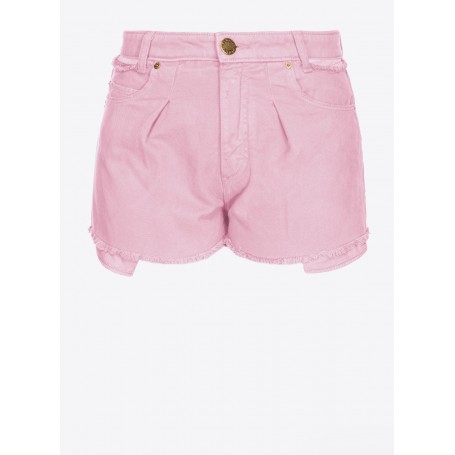 PINKO shorts CERESIO in bull di cotone ROSA