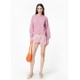 PINKO shorts CERESIO in bull di cotone ROSA