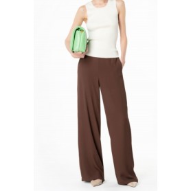 PINKO pantalone PIRRICO crèpe de chine BROWN