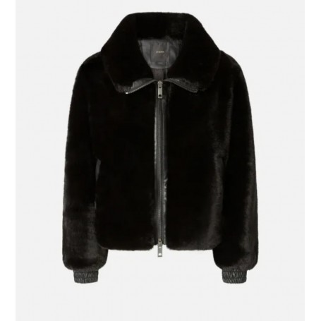 PINKO bomber MANTINEA similpelliccia soft NERO