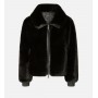 PINKO bomber MANTINEA similpelliccia soft NERO