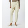 PINKO pantaloni CLOE chino in velluto millerighe WHITE