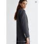 LIUJO cappotto in panno misto lana slim GRIGIO