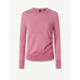 PINKO maglia in lana DIRASPATURA con bottoni laterali ROSA