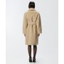 PINKO cappotto effetto pelliccia corta con cintura COLTELLO beige