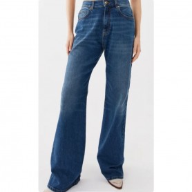 PINKO jeans WANDA wide leg lavaggio medio BLUE