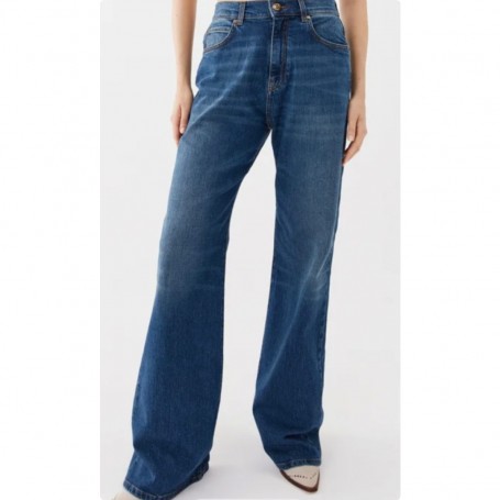 PINKO jeans WANDA wide leg lavaggio medio BLUE