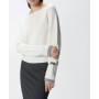 PINKO maglia cashmere EUROPEO bianco/grigio