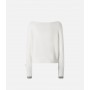 PINKO maglia cashmere EUROPEO bianco/grigio