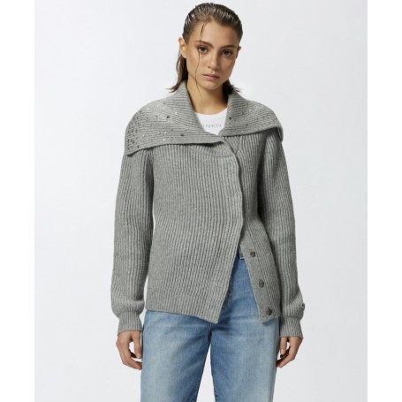 PINKO cardigan ASHERA misto cashmere GREY