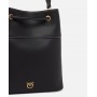 PINKO secchiello classic in pelle NERO