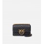 PINKO Mini Love Bag One Chevron NERO