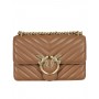 PINKO Mini Love Bag One Chevron BROWN