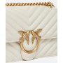 PINKO Mini Love Bag One Chevron WHITE